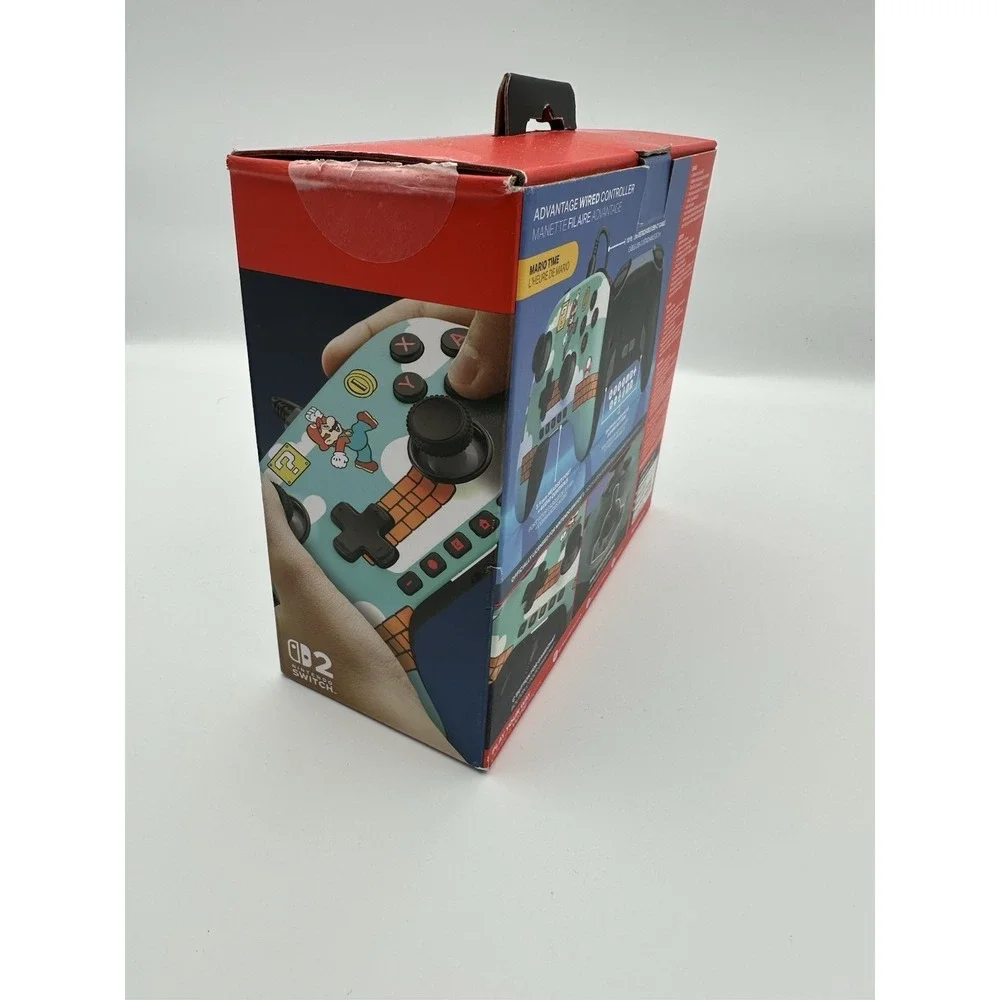 Power A Advantage Wired Controller for Nintendo Switch 2 Mario Open Box